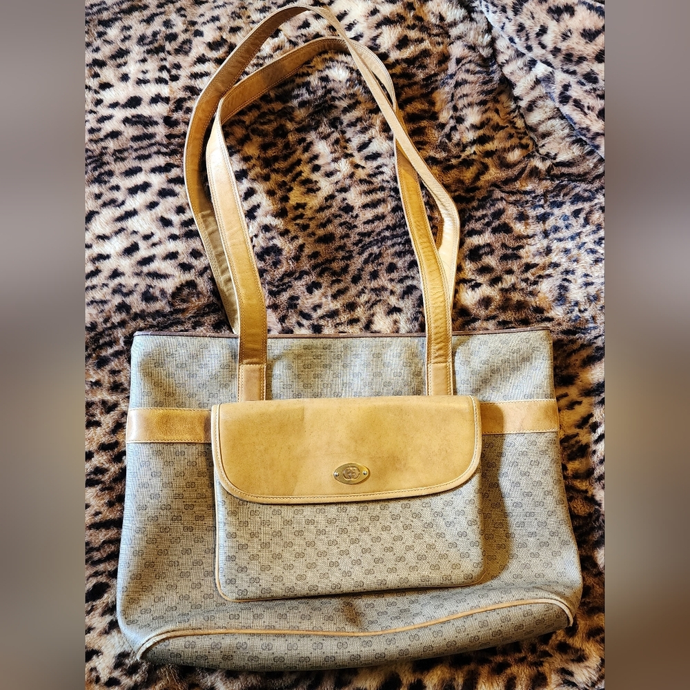 Vintage Gucci GG Micro Monogram Tote – Authenticated